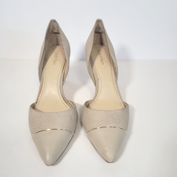 Calvin Klein Shoes - Calvin Klein Nanuet Nude Beige Heels  Pumps 7.5